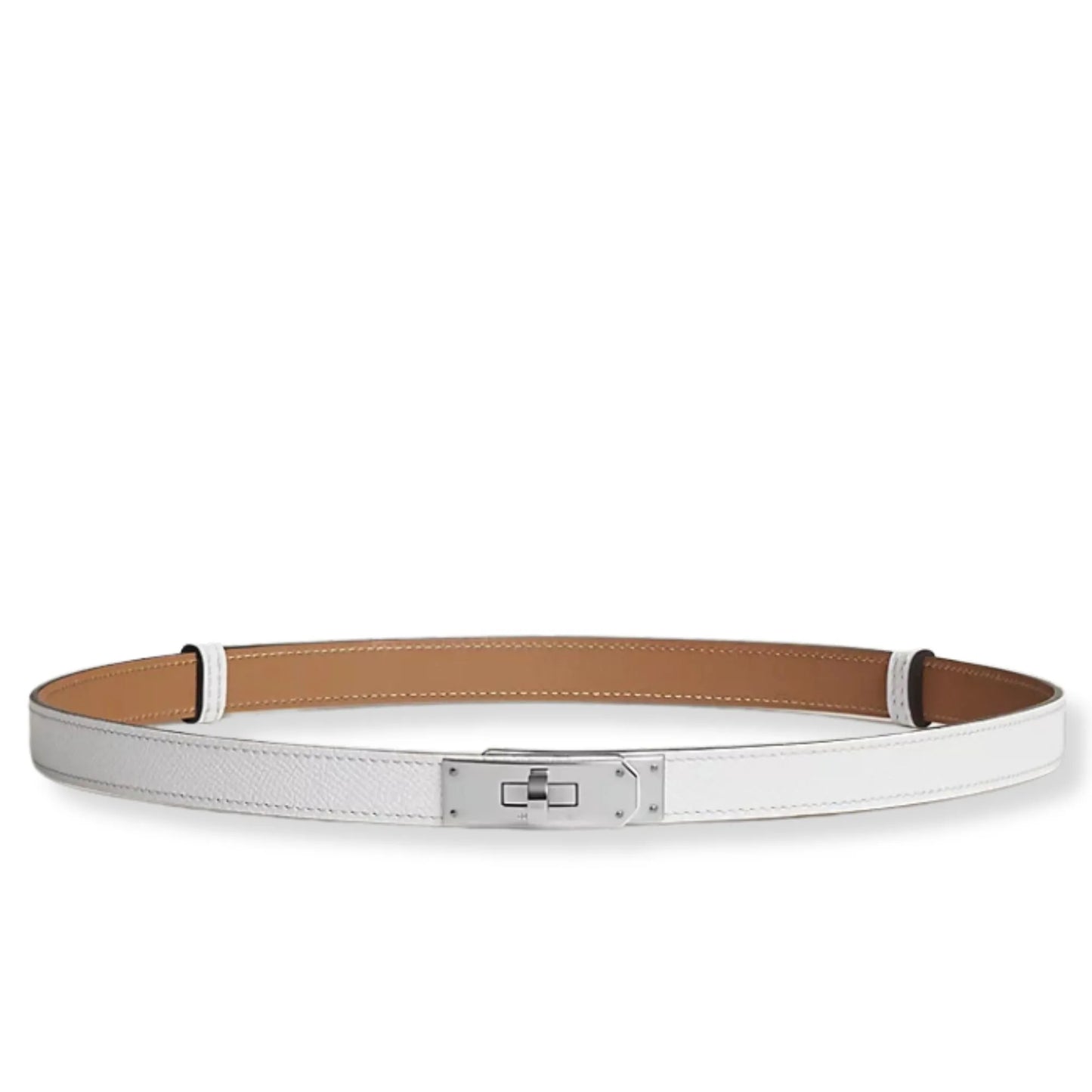CINTURÓN HERMÈS KELLY 18 BLANCO