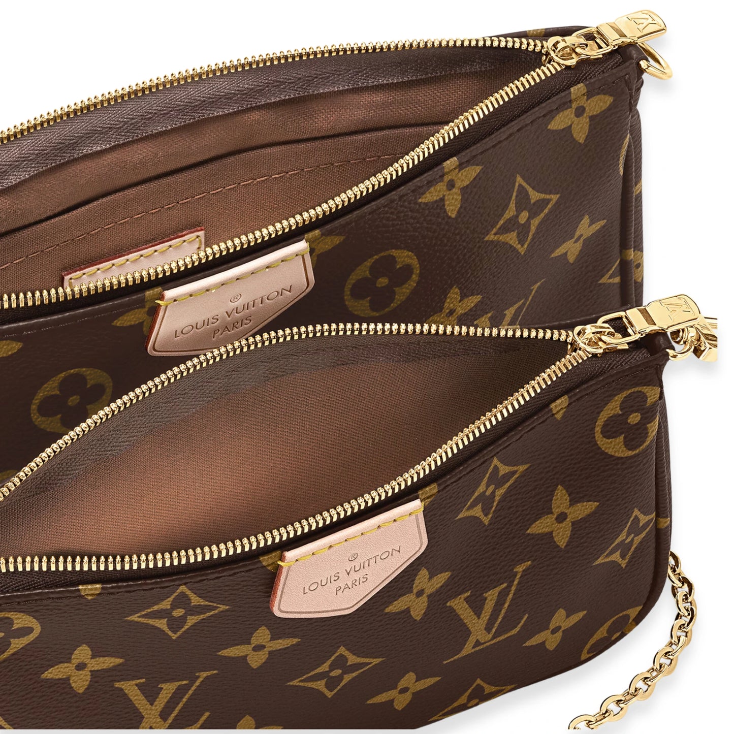 LV MULTI POCHETTE CON CORREA ROSA