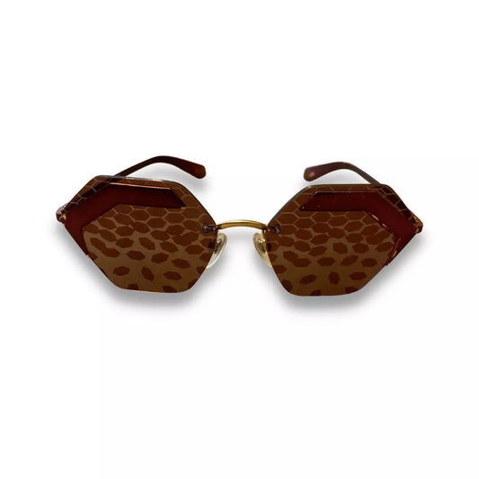 GAFAS DE SOL BVLGARI DE METAL BURDEOS