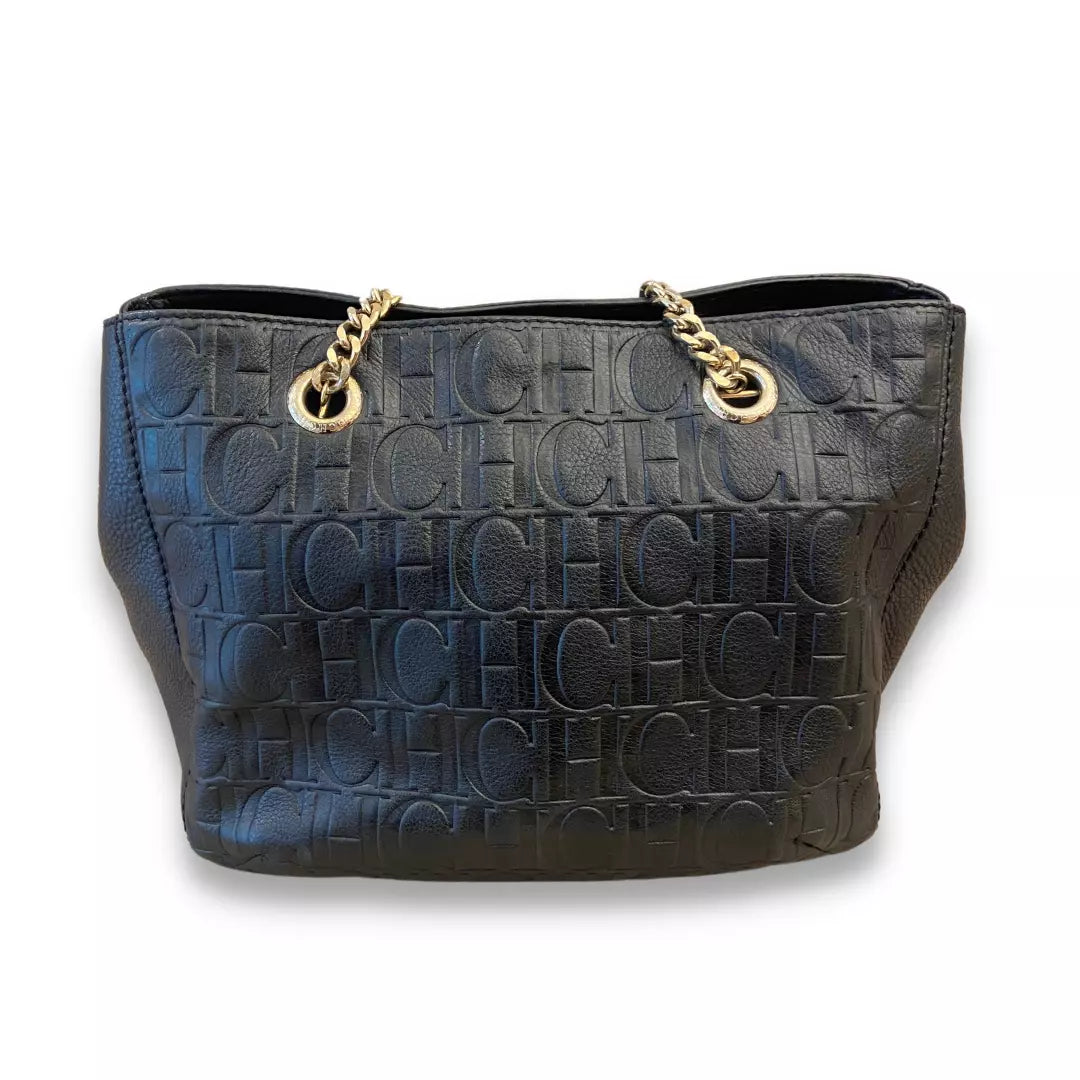 CH Carolina Herrera Monogram Leather Audrey Bag