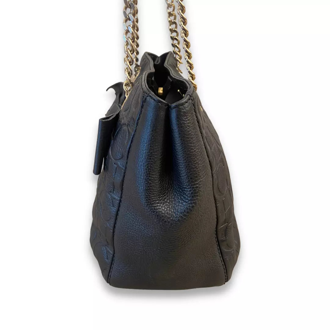 CH Carolina Herrera Monogram Leather Audrey Bag