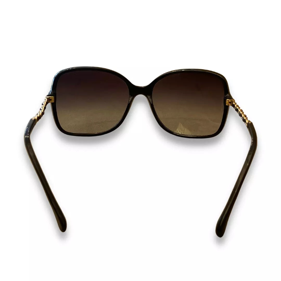 CHANEL RESIN & CHAIN SUNGLASSES