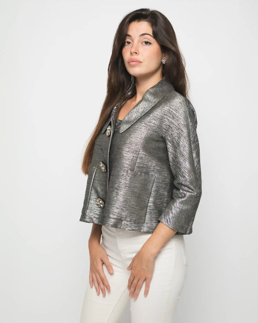 CHLOÉ SILVER BLAZER
