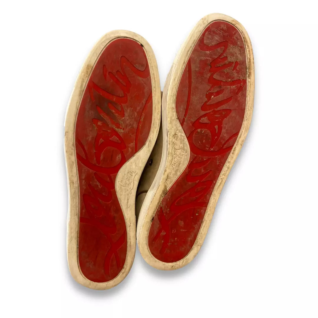 CHRISTIAN LOUBOUTIN BEIGE LOUIS SNEAKER