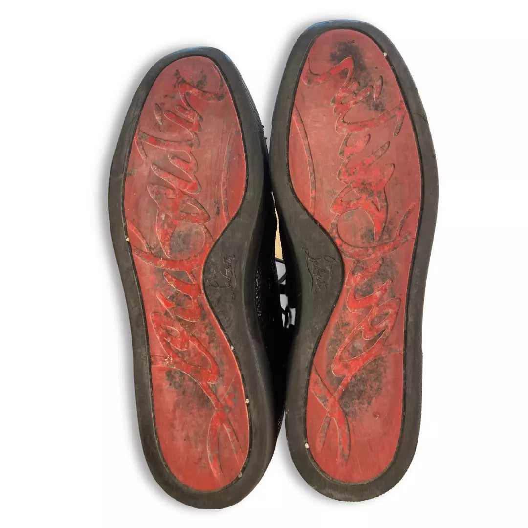 CHRISTIAN LOUBOUTIN BLACK LOUIS SNEAKER