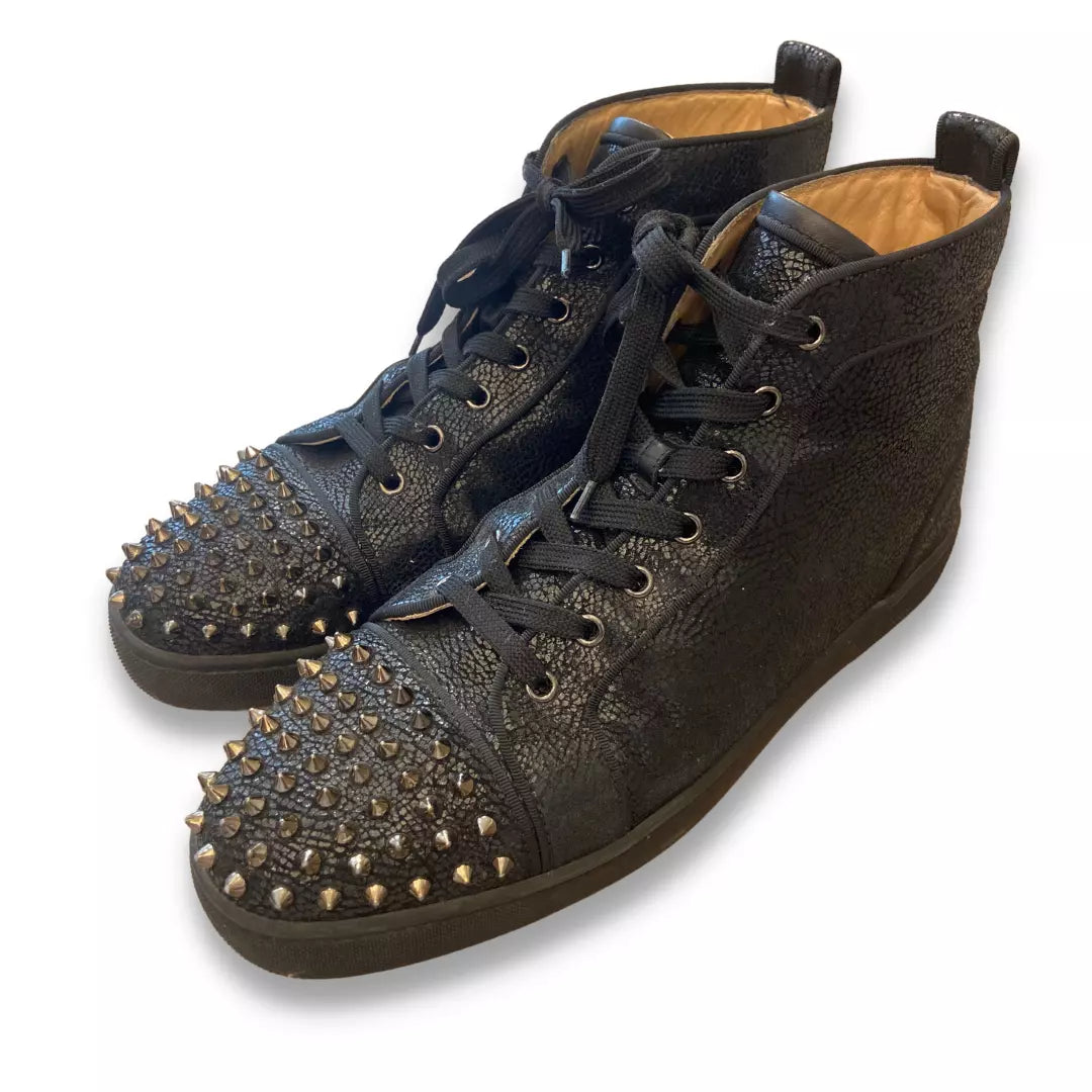 CHRISTIAN LOUBOUTIN BLACK LOUIS SNEAKER