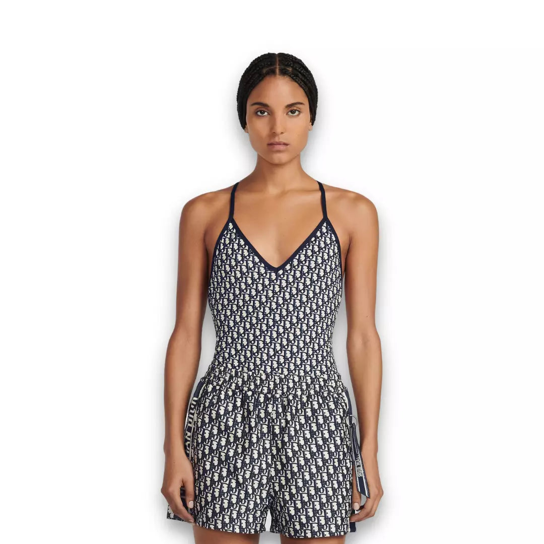 DIOR BLUE OBLIQUE SWIMSUIT