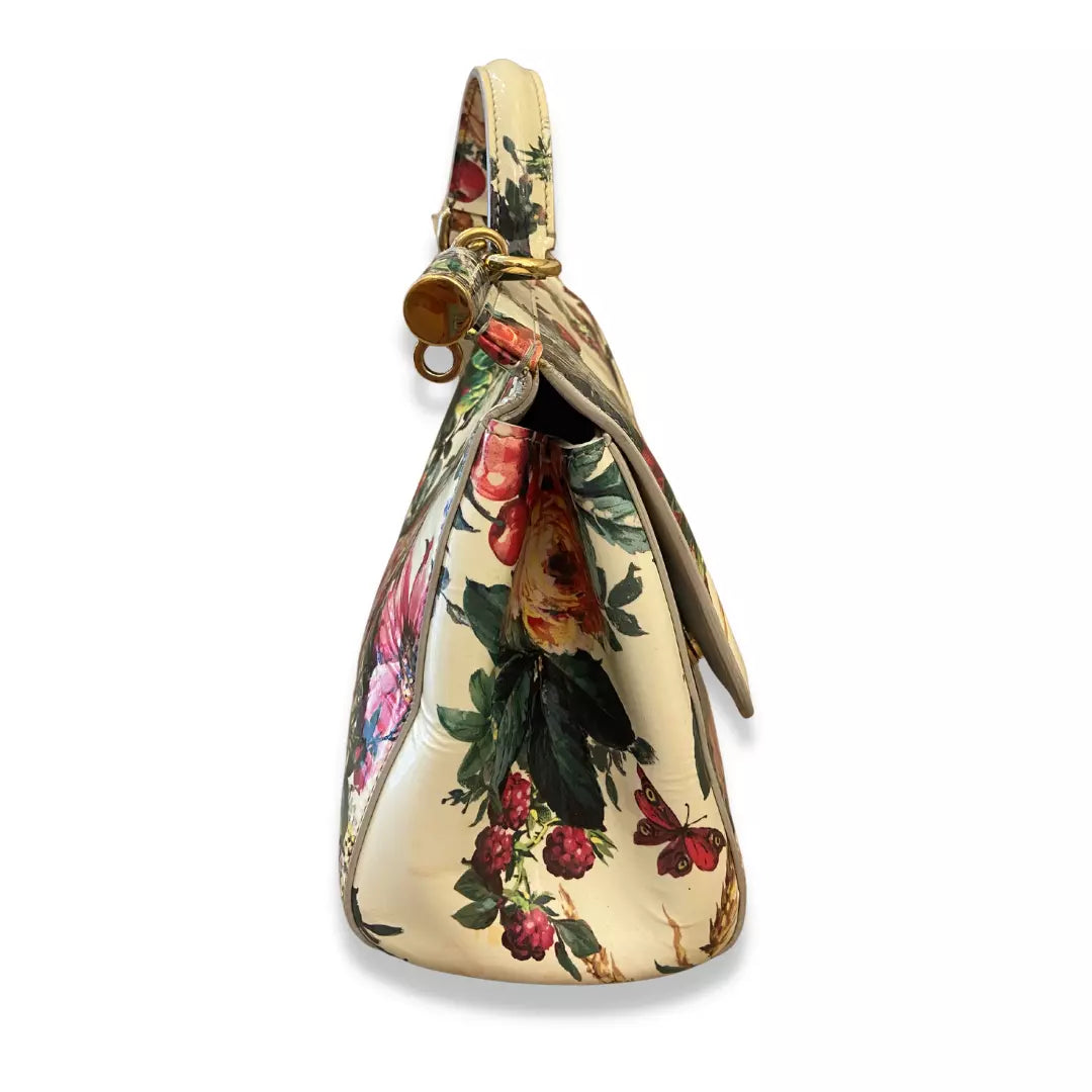 DOLCE & GABBANA FLOWERS MEDIUM SICILY BAG