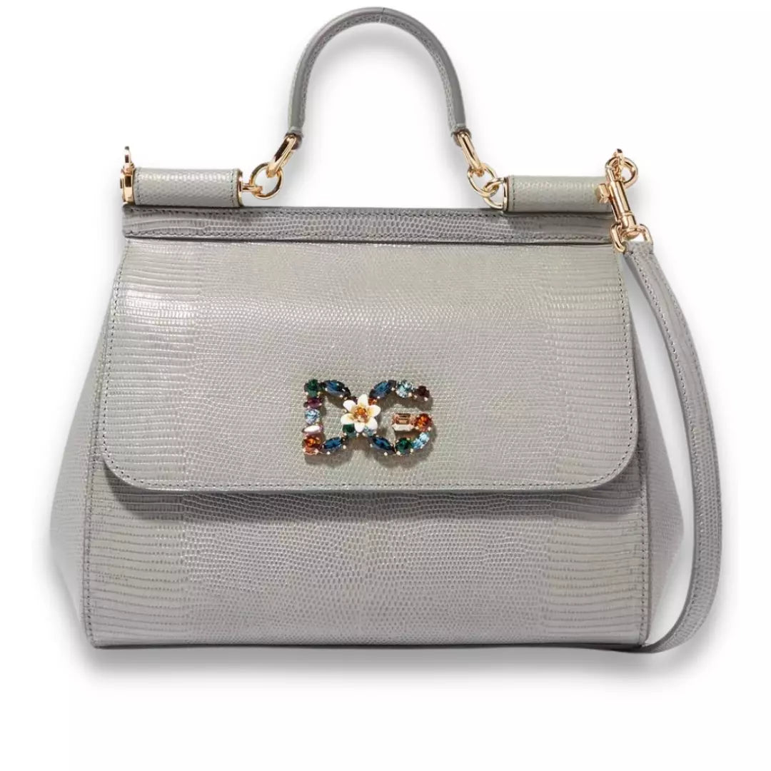 Bag Miss Sicily Prezzo Handbag Miss Sicily Dg DOLCE GABBANA GREY
