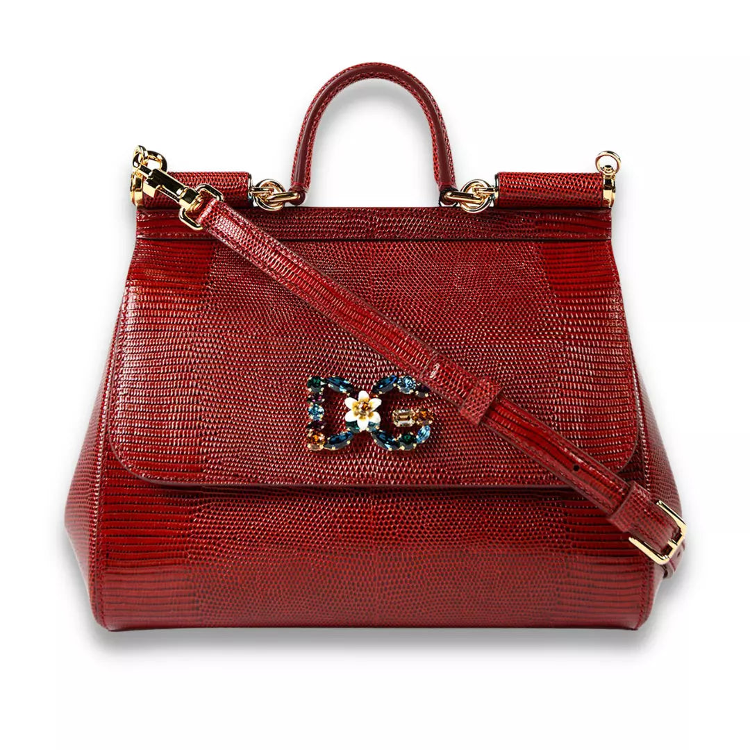 BOLSO SICILY DE CRISTAL ROJO DE DOLCE & GABBANA