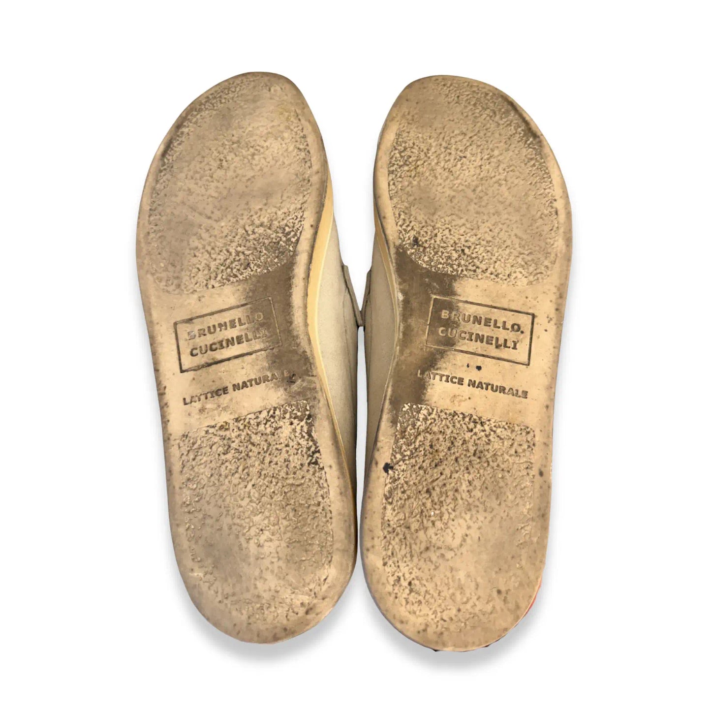 BRUNELLO CUCINELLI BEIGE SUEDE LOAFERS