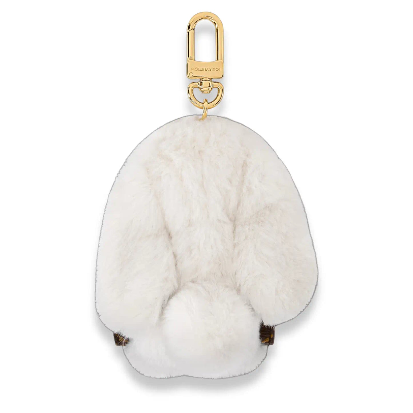 LOUIS VUITTON WHITE MONOGRAM LV CUTE BUNNY BAG CHARM