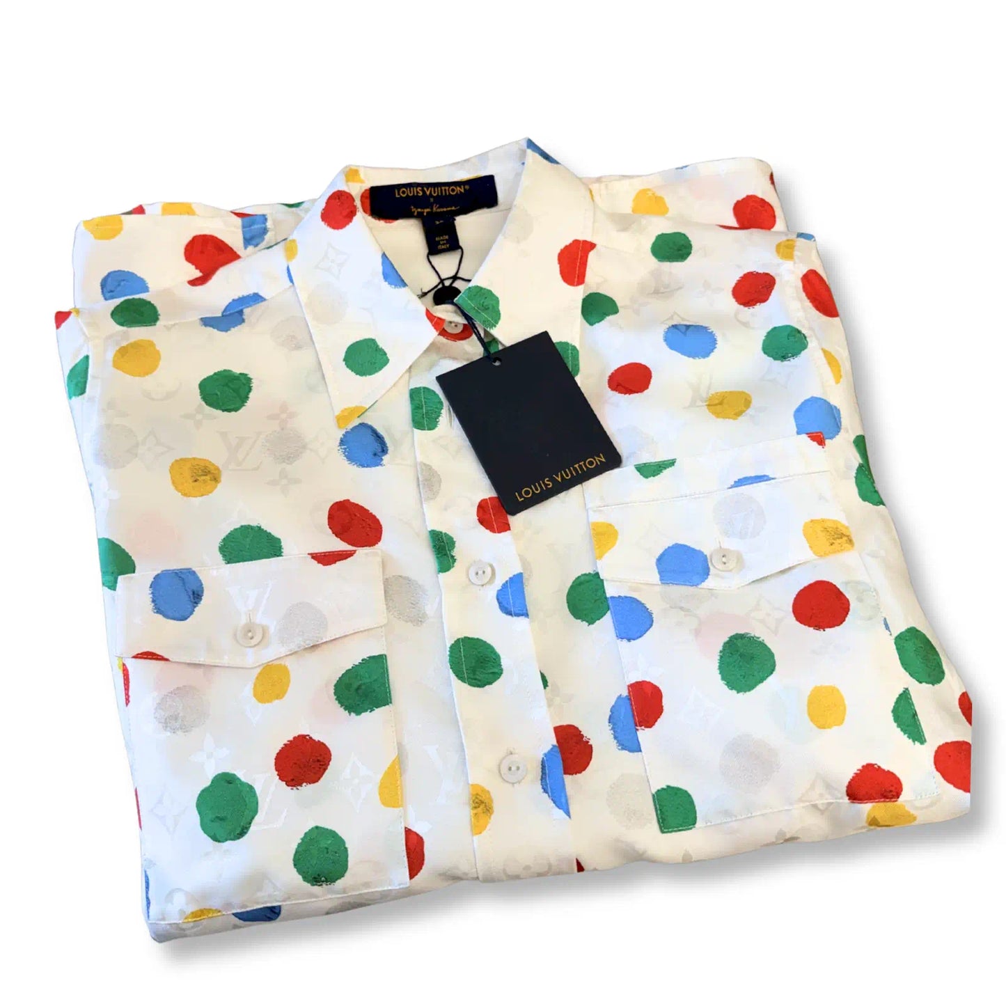 LOUIS VUITTON X YAYOI KUSAMA POLKA DOT SILK SHIRT