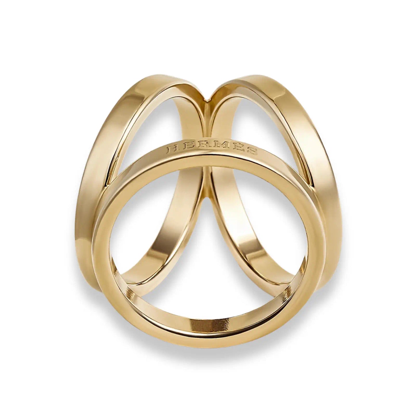 HERMÈS PERMABRASS CARRÉ 90 TRIO SCARF RING