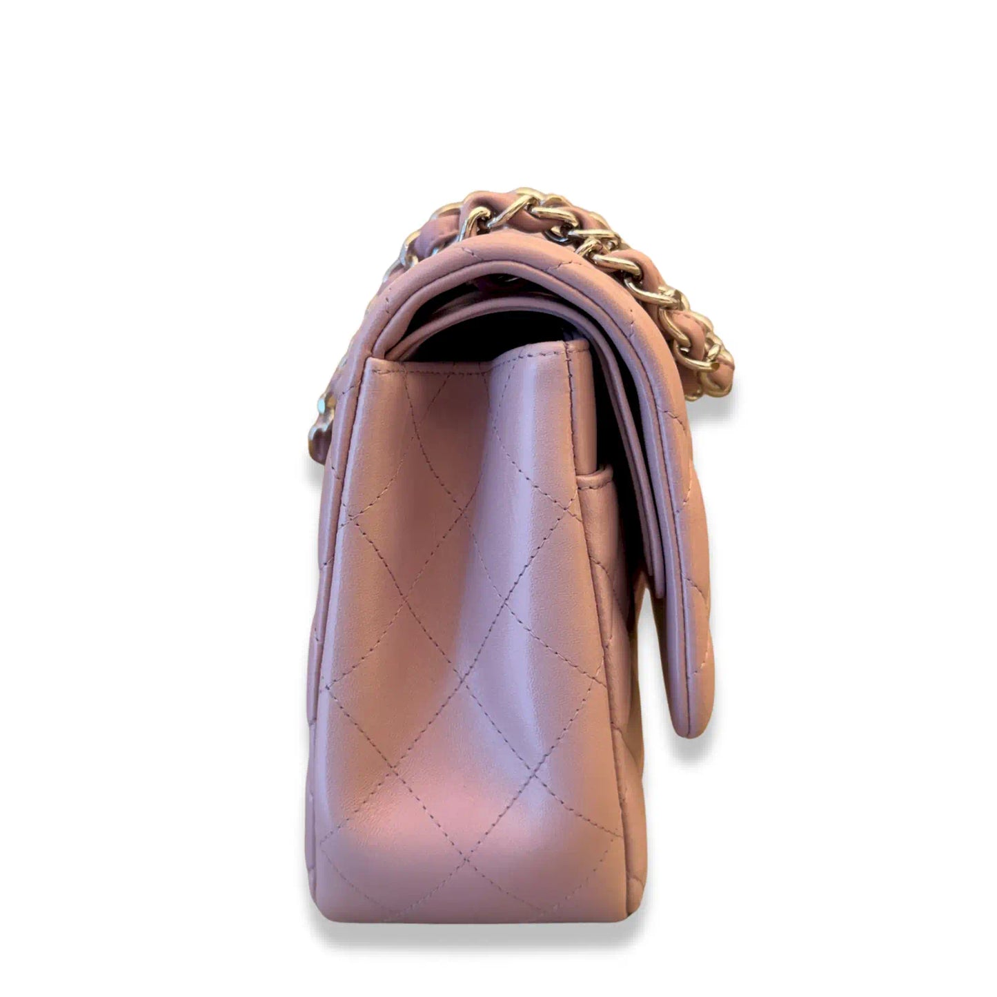 CHANEL PINK QUILTED JUMBO CLASSIC FLAP BAG