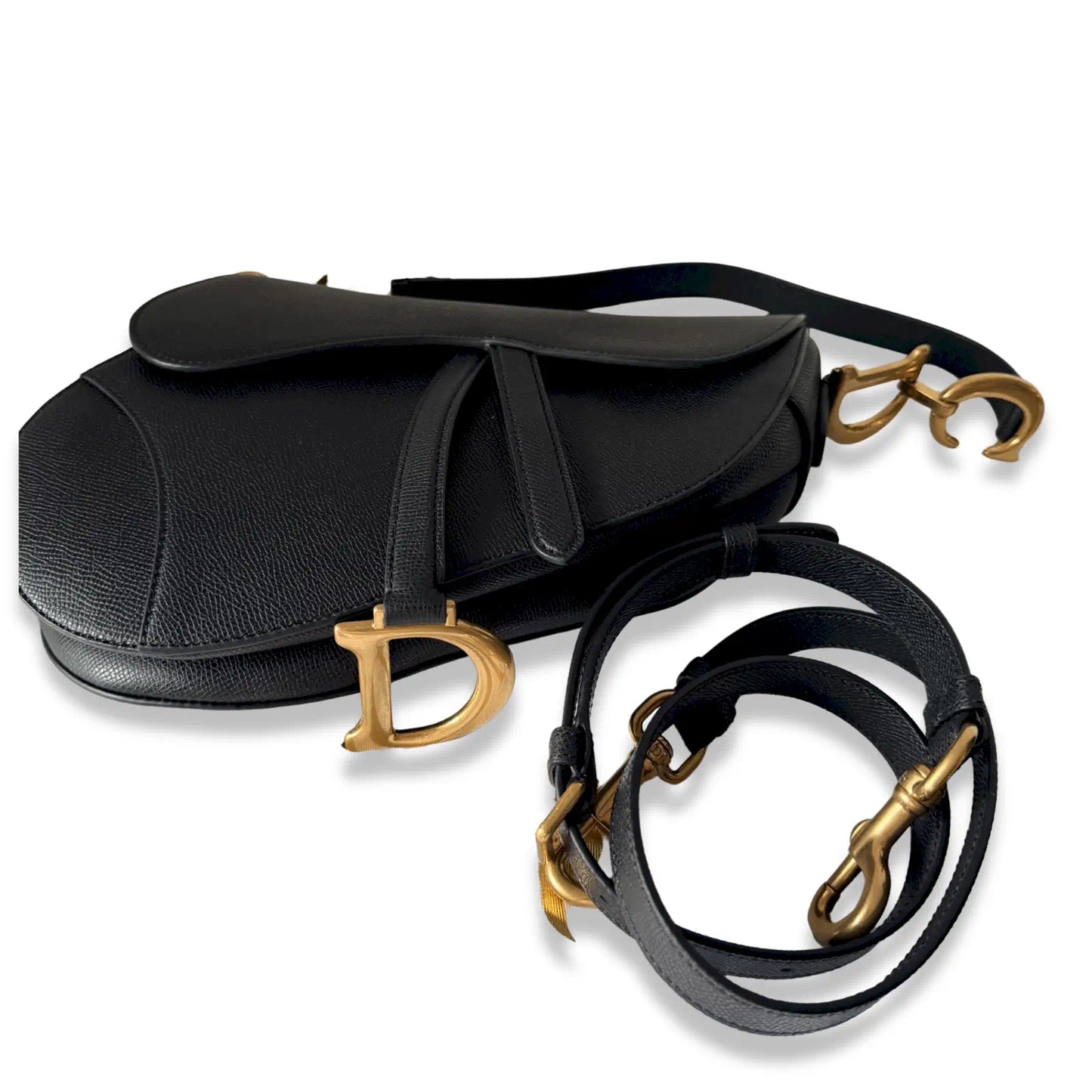 DIOR BLACK SADDLE BAG