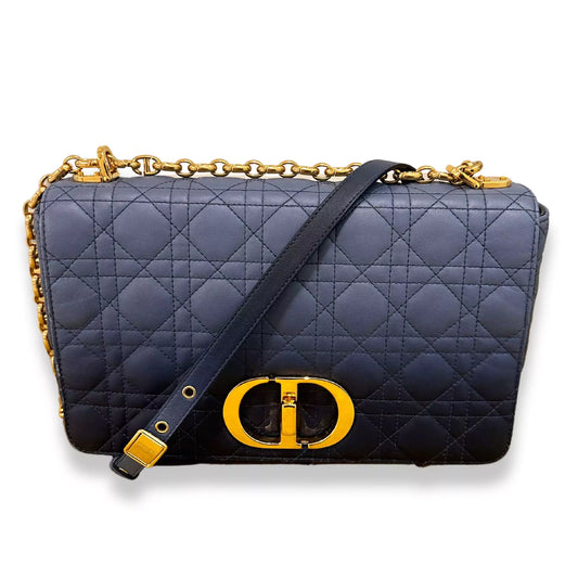 BOLSO DE MANO GRANDE DIOR BLUE CARO