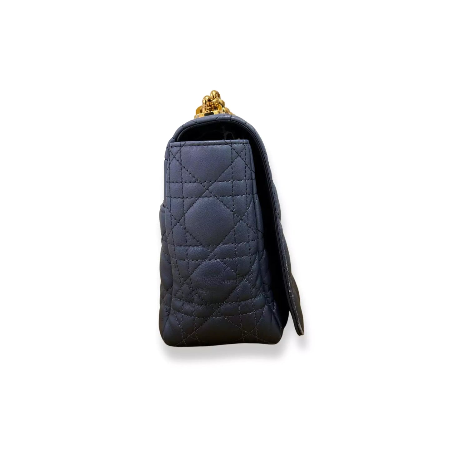 BOLSO DE MANO GRANDE DIOR BLUE CARO