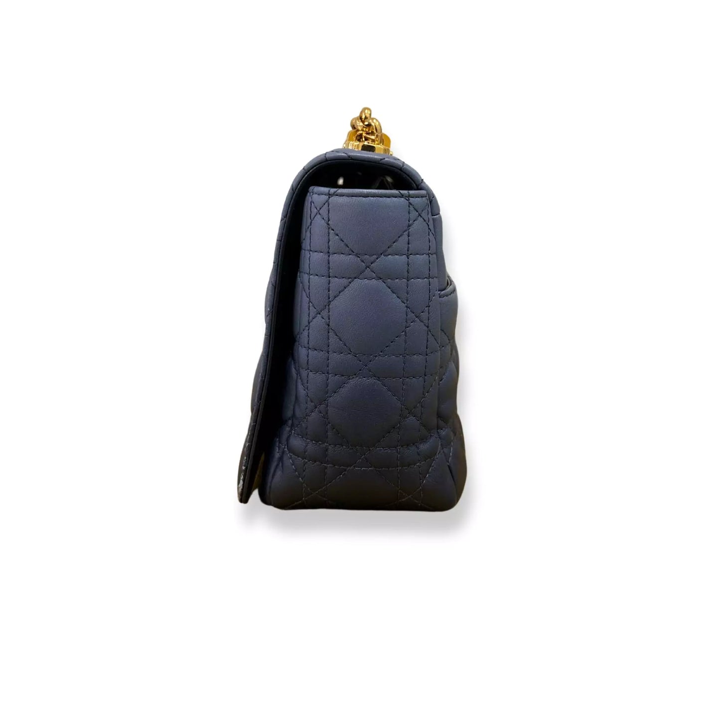 BOLSO DE MANO GRANDE DIOR BLUE CARO