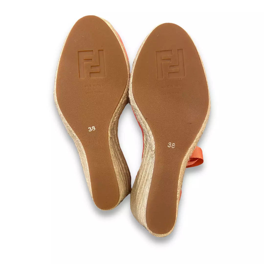 Fendi PINK FABRIC ESPADRILLES