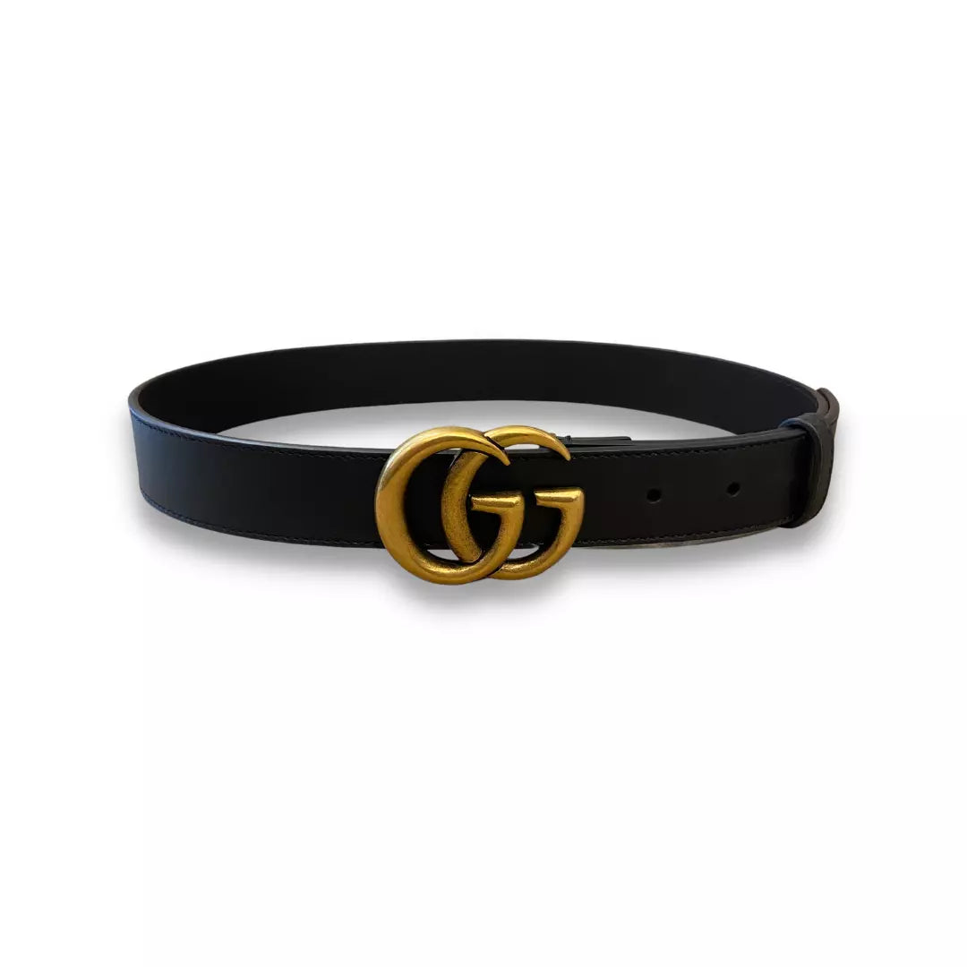 GUCCI DOUBLE G BROWN BELT