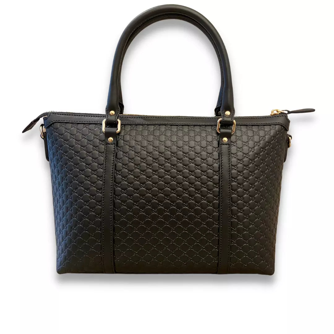 BOLSO GUCCI ABBEY DE MICROGUCCISIMO DE PIEL NEGRA