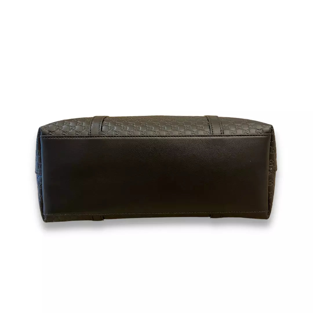 BOLSO GUCCI ABBEY DE MICROGUCCISIMO DE PIEL NEGRA