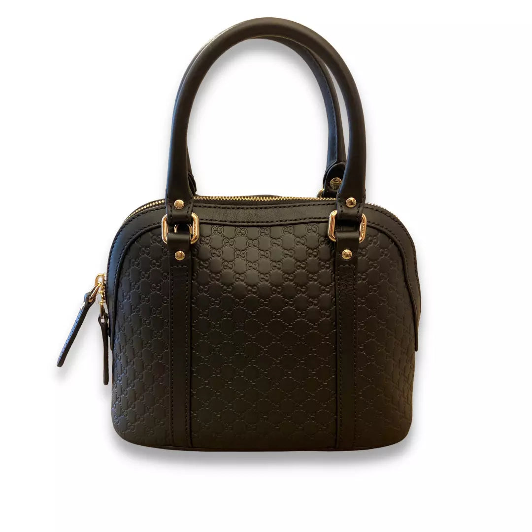 GUCCI BLACK MICROGUCCISIMO BAG