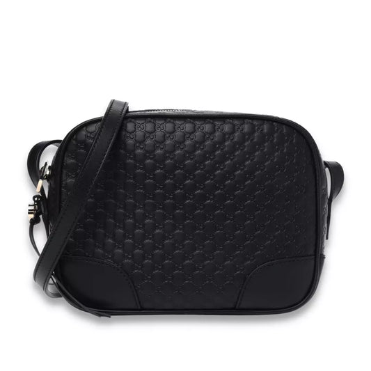 BOLSO DE MENSAJERO GUCCI MINI BREE MICROGUCCISIMA NEGRO
