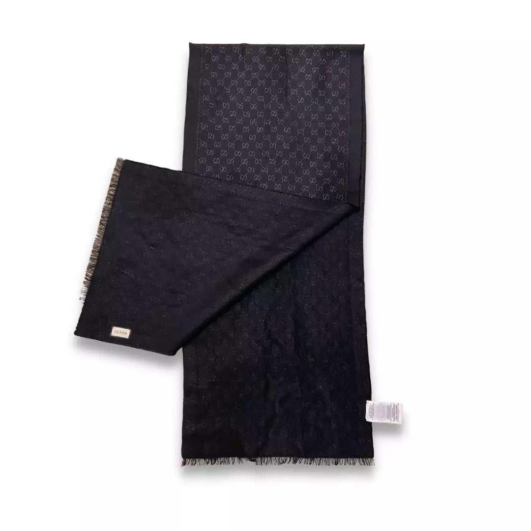 Bufanda de lana negra GUCCI