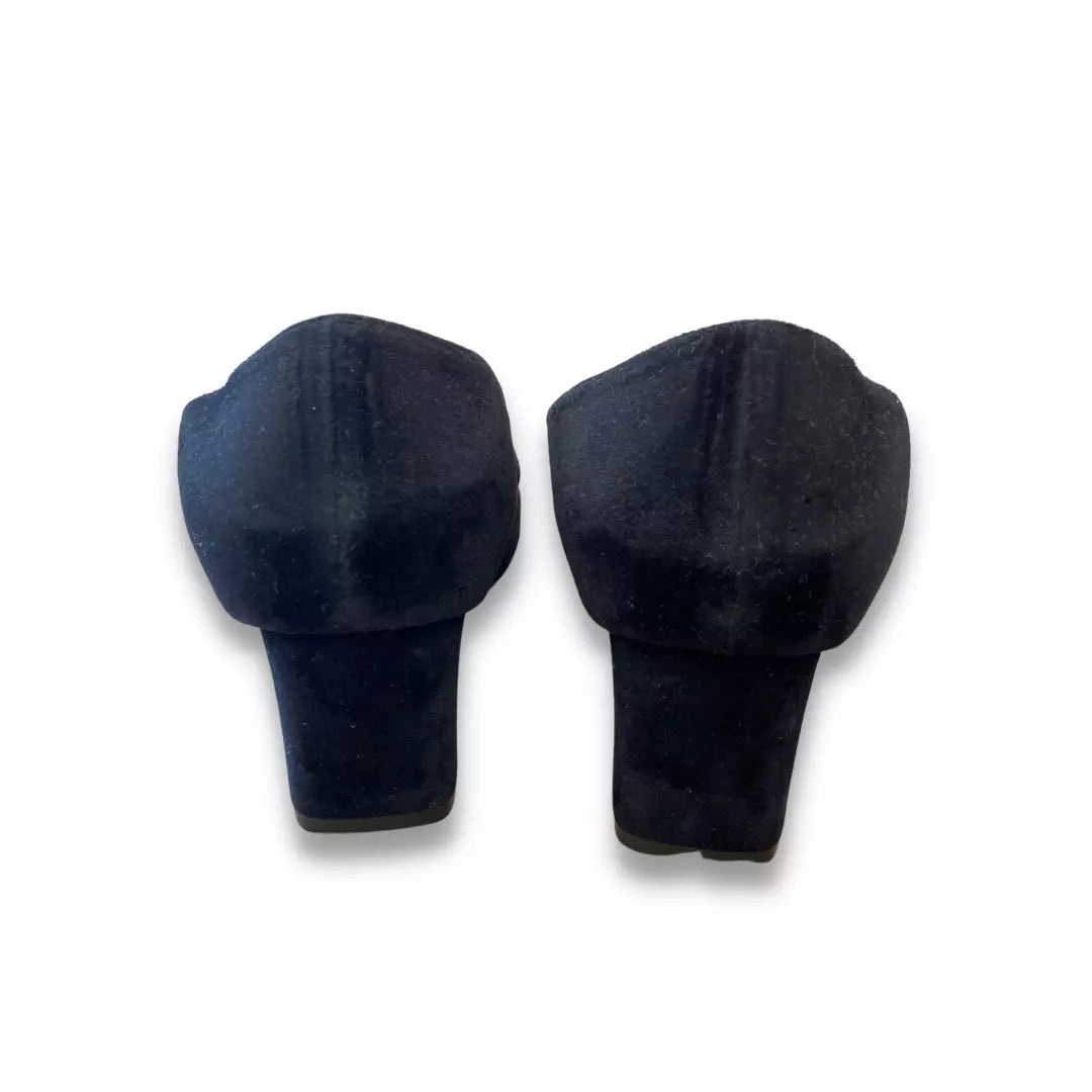 GUCCI TERCIOPELO NEGRO MALAGA TACÓN MEDIO