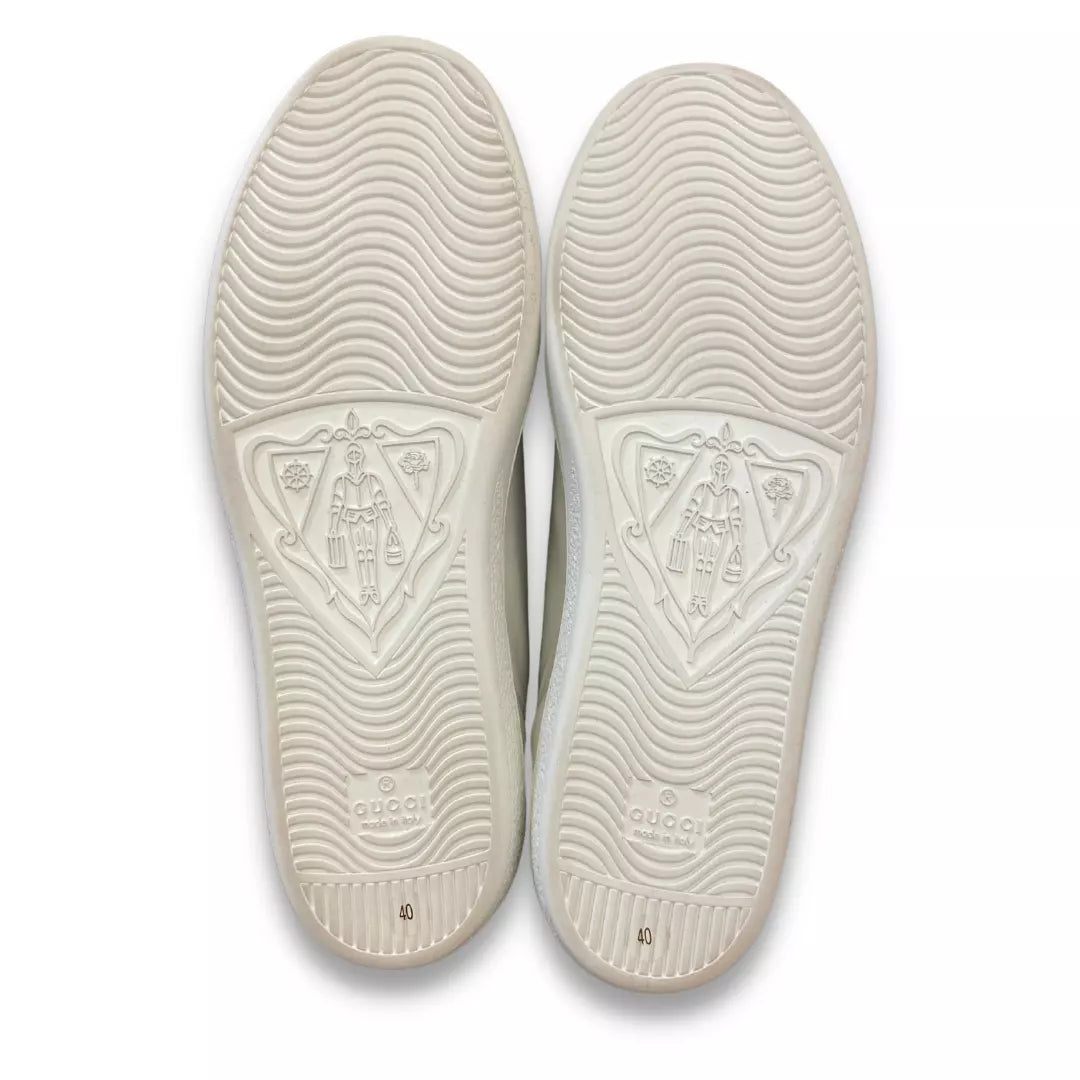 GUCCI WHITE/RED ACE SNEAKERS