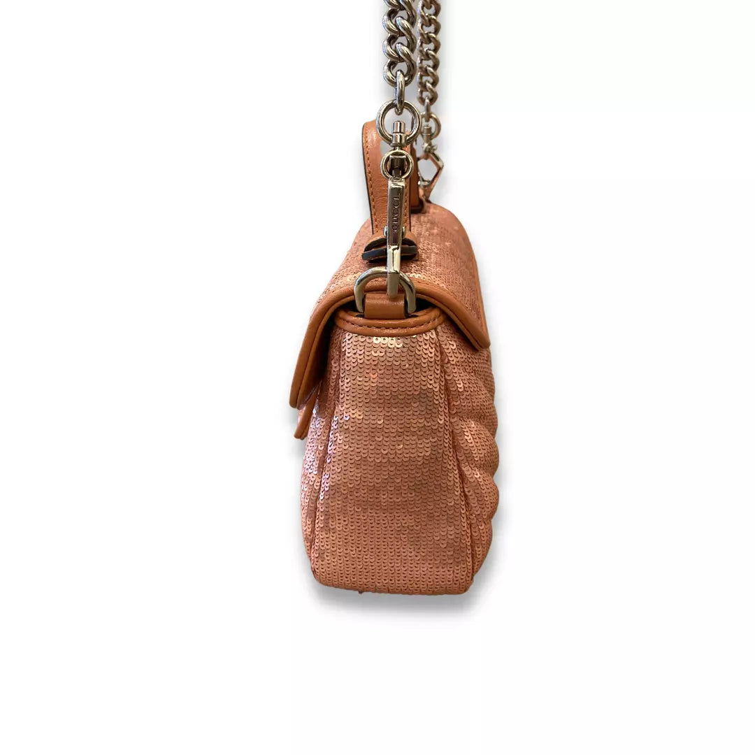 GUCCI PINK SEQUIN MARMONT BAG
