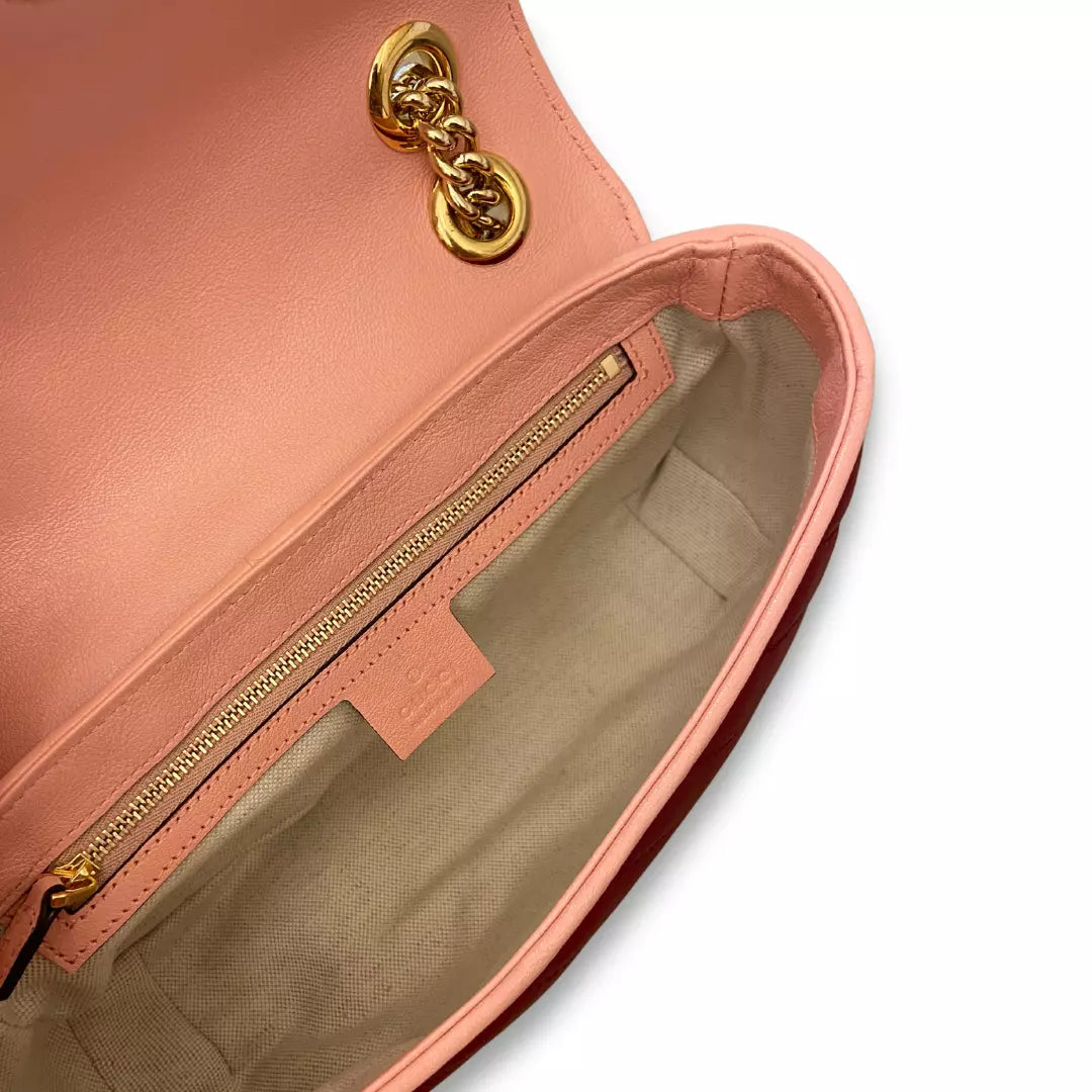 GUCCI RED/PINK MARMONT BAG