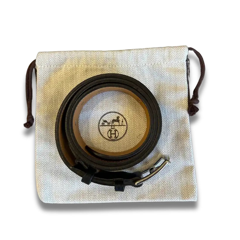 Cinturón Hermès Etrevière negro