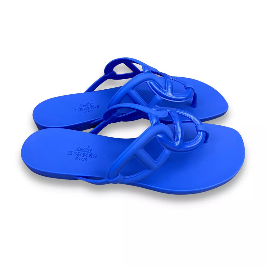 HERMÈS BLEU EGÈRIE SANDALS