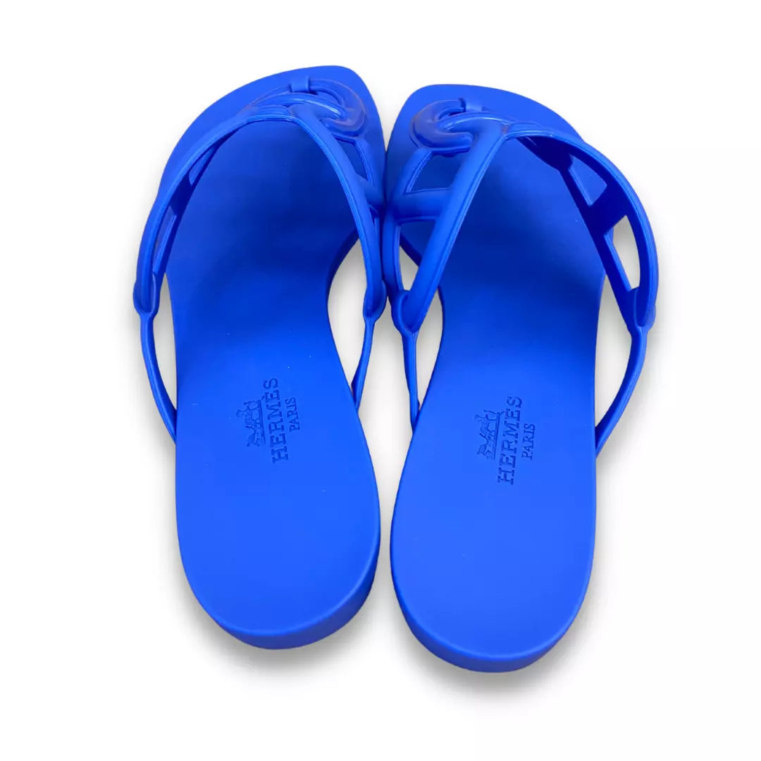 HERMÈS BLEU EGÈRIE SANDALS