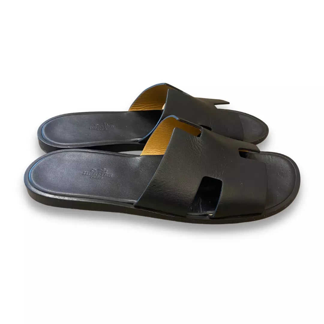 HERMÈS NOIR IZMIR SANDALS