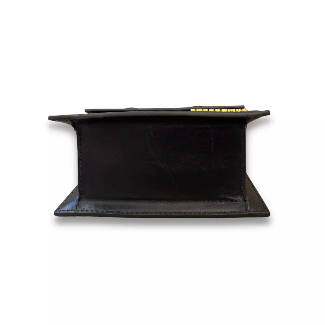 Jacquemus Black Leather Le Chiquito Moyen Bag