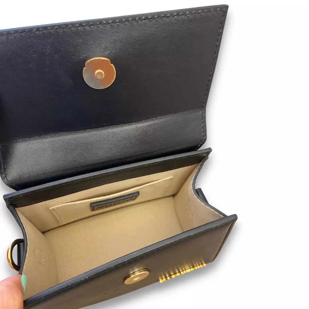 Jacquemus Black Leather Le Chiquito Moyen Bag