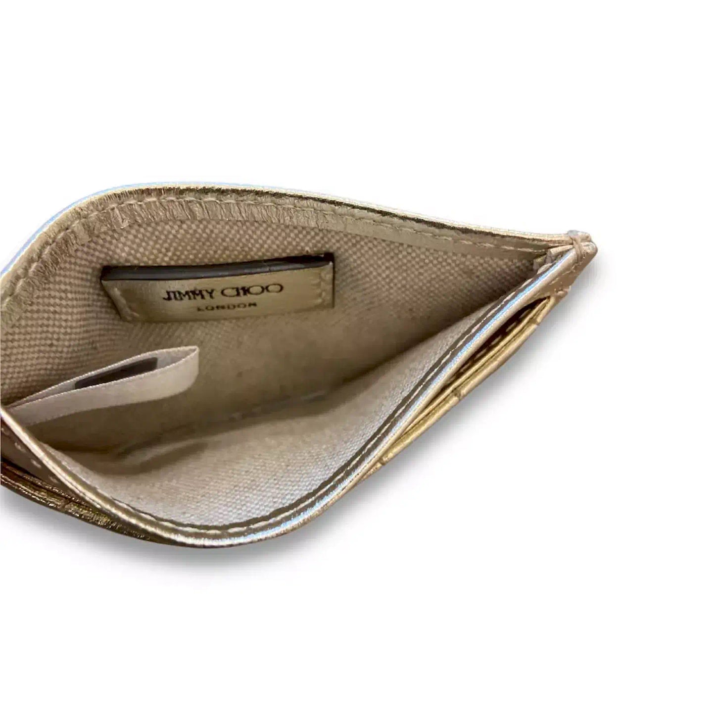 JIMMY CHOO GOLD CARDHOLDER