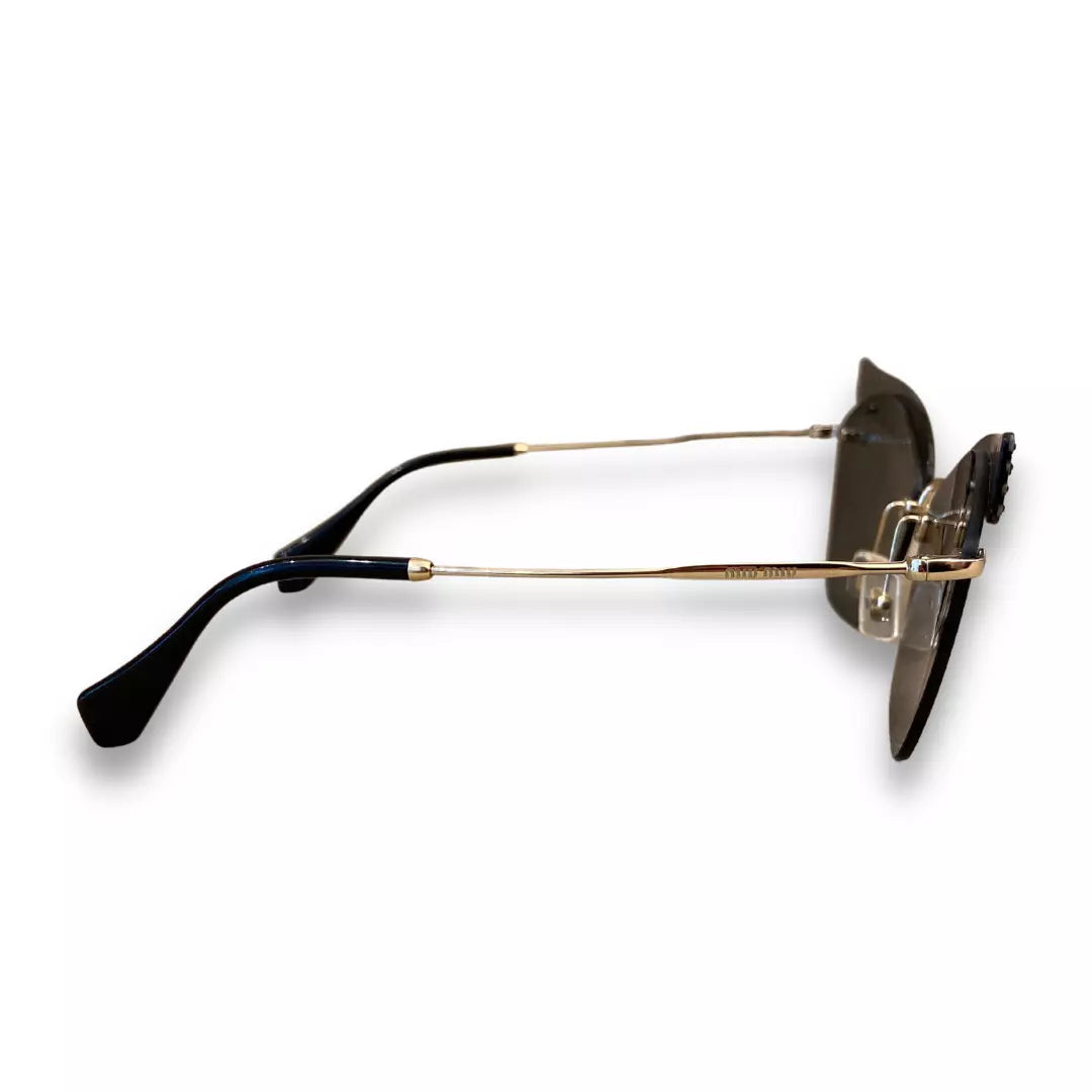 MIU MIU METAL CAT EYE SUNGLASSES