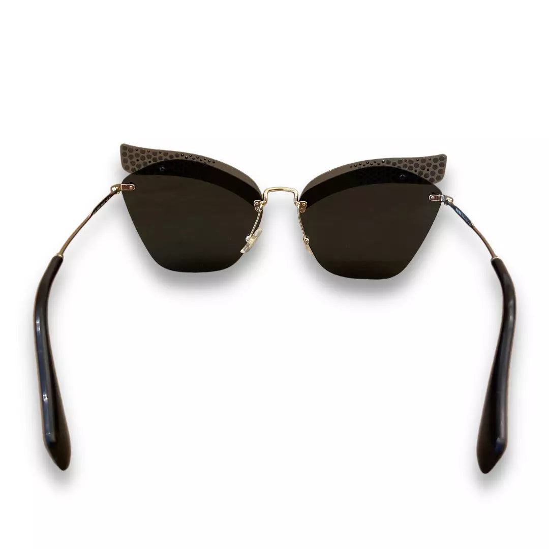 MIU MIU METAL CAT EYE SUNGLASSES