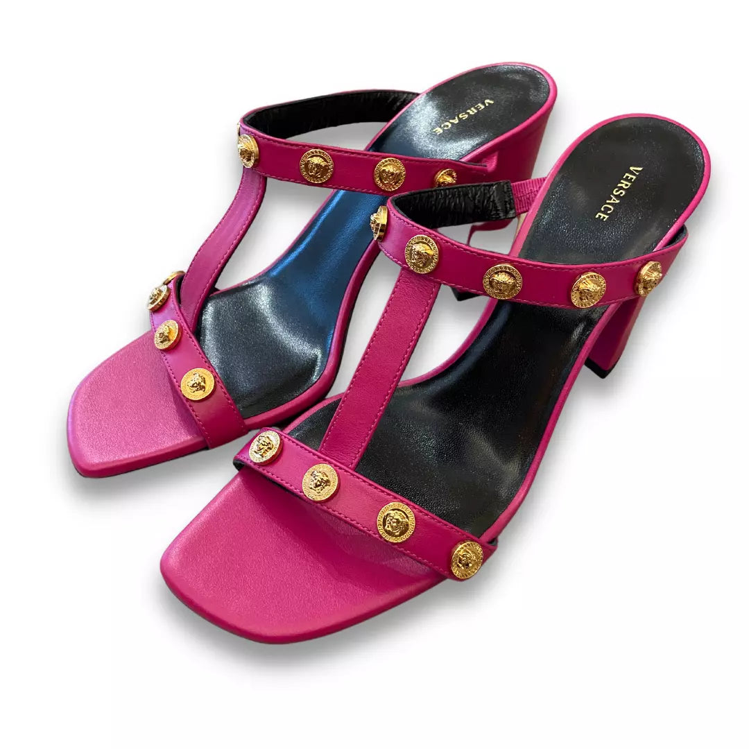 Versace medusa stud discount sandals