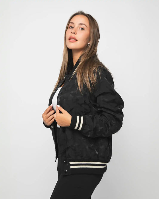 SAINT LAURENT BLUE BOMBER JACKET