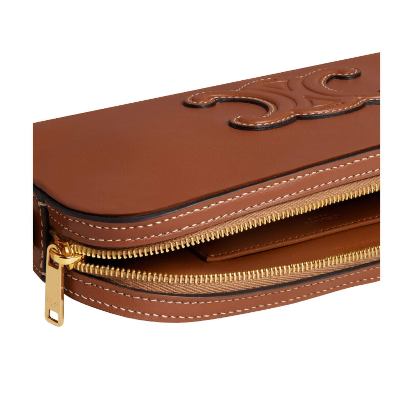 BOLSO DE HOMBRO CELINE MINI CAMERA CUIR TRIOMPHE EN PIEL DE BECERRO LISA
