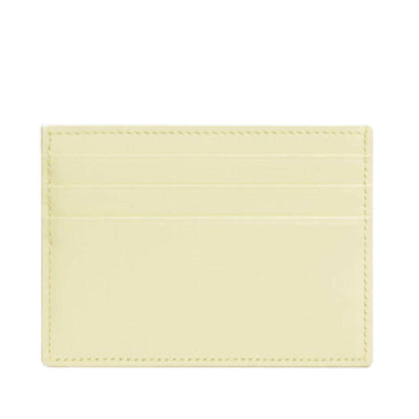 CELINE TRIOMPHE CARD HOLDER IN SHINY CALFSKIN LIGHT YELLOW