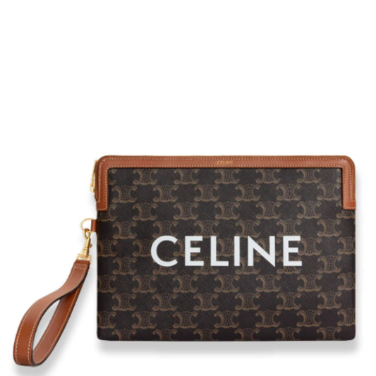 BOLSO PEQUEÑO CELINE CON ASIENTO DE LONA TRIOMPHE CON ESTAMPADO CELINE