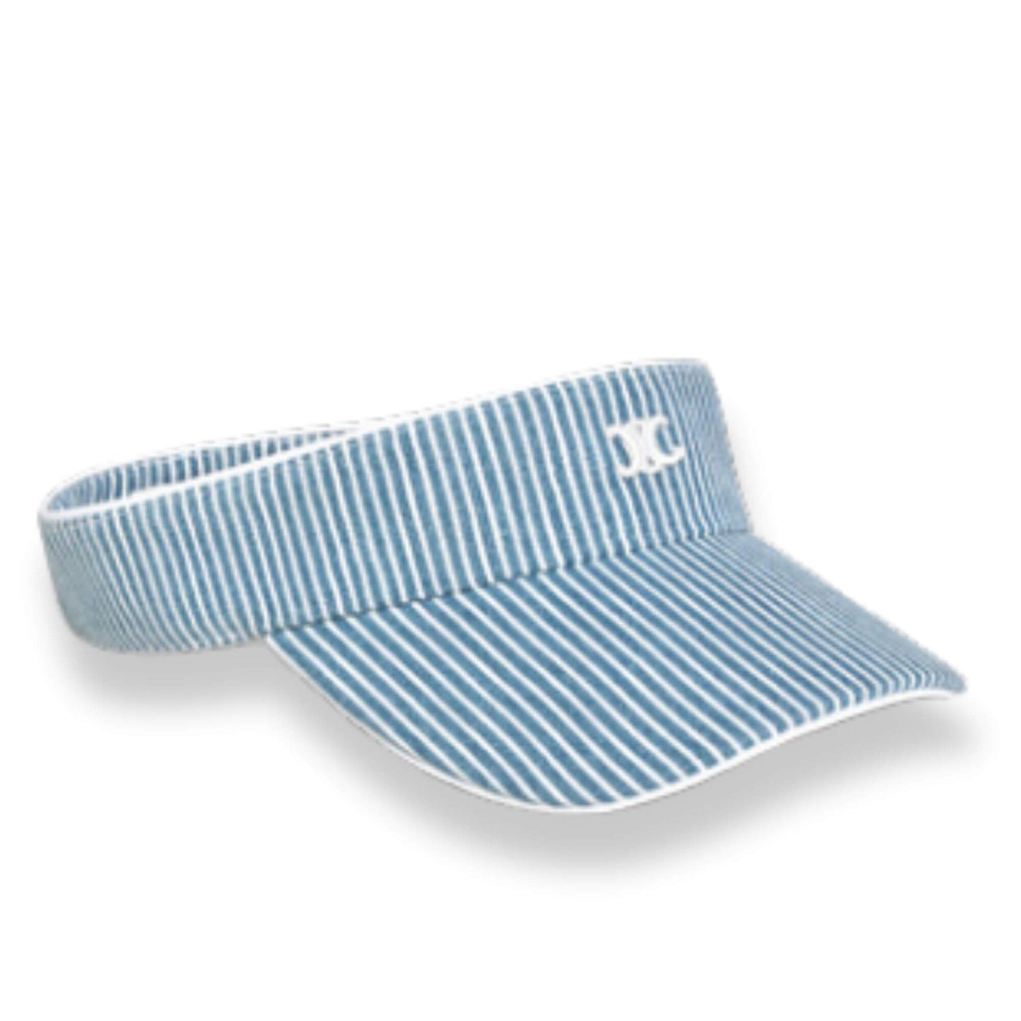 CELINE TRIOMPHE VISOR IN HICKORY COTTON WAVE WASH