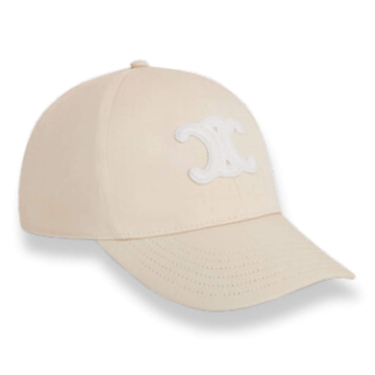 GORRA DE BÉISBOL CELINE TRIOMPHE DE ALGODÓN VAINILLA